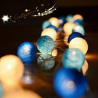 LED Cotton Ball String Lights Decorative Indoor Fairy Lanterns | Kelmera