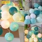LED Cotton Ball String Lights Decorative Indoor Fairy Lanterns | Kelmera