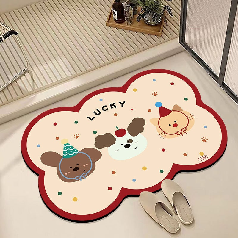 Leisure-Themed Decorative Bath Mat | Kelmera