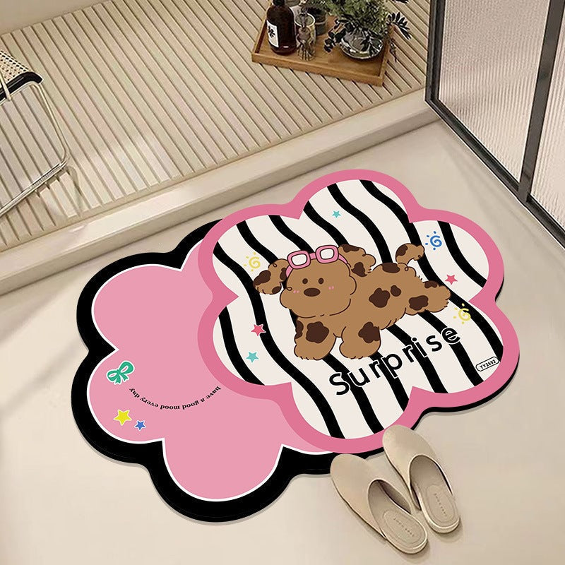 Leisure-Themed Decorative Bath Mat | Kelmera