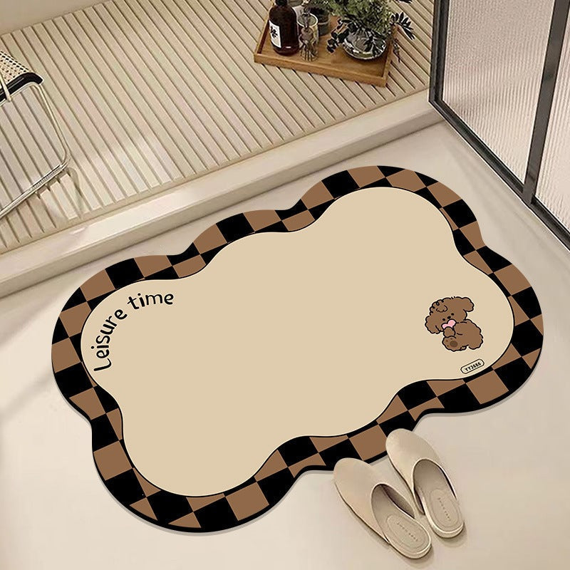 Leisure-Themed Decorative Bath Mat | Kelmera