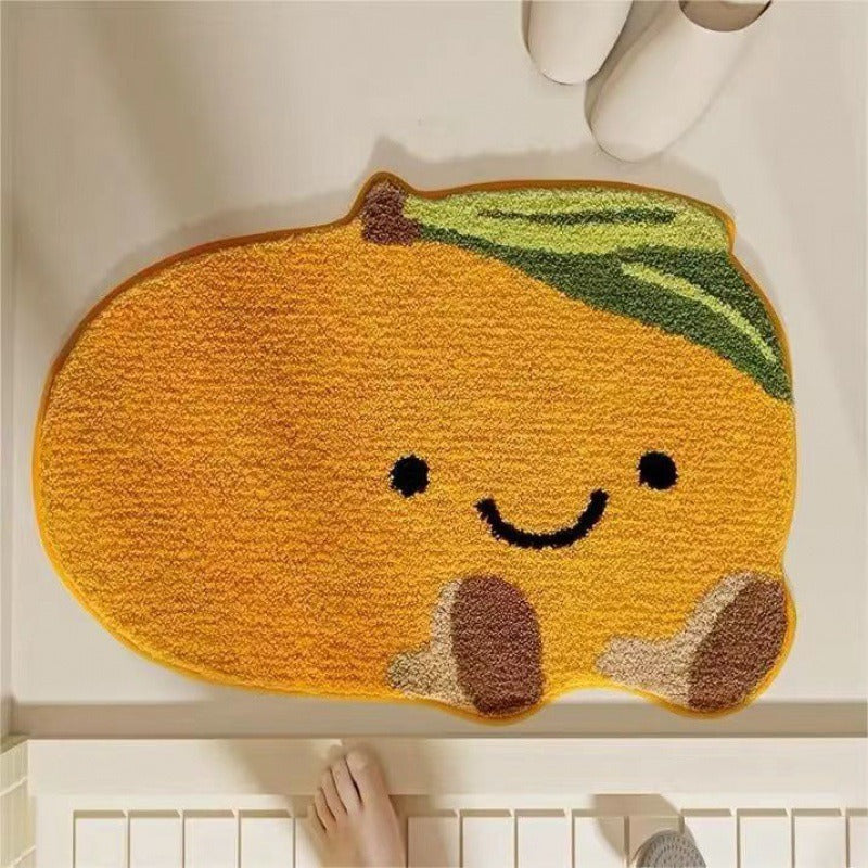 Lemon Slice Shape Bath Mat | Kelmera