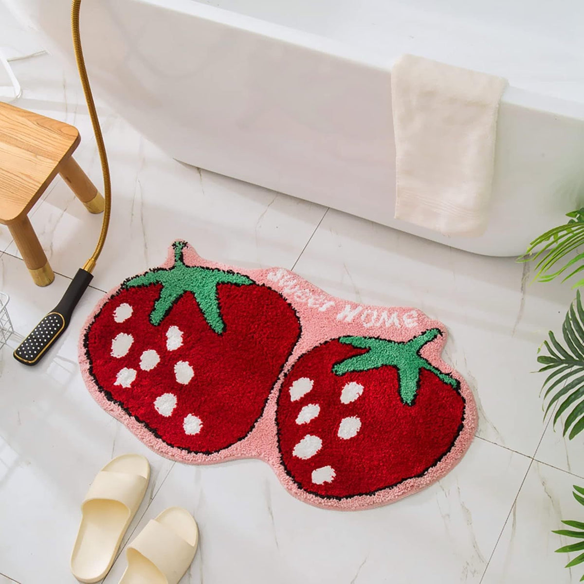 Lemon Slice Shape Bath Mat | Kelmera
