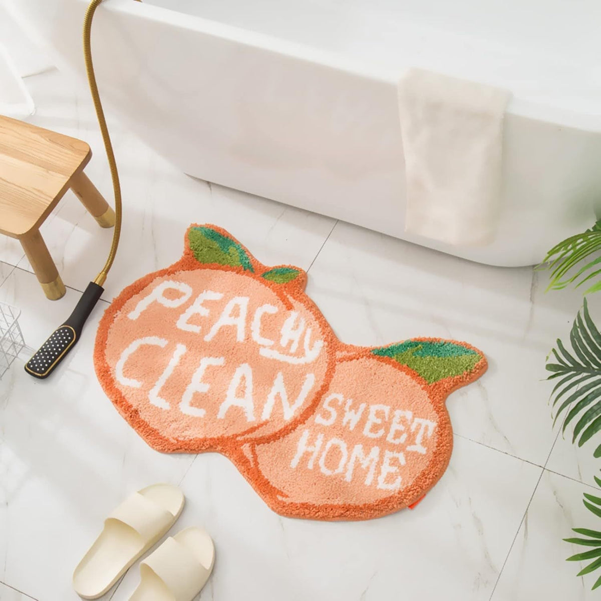 Lemon Slice Shape Bath Mat | Kelmera