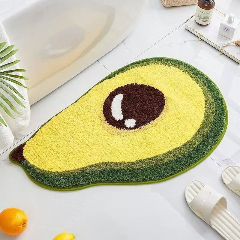 Lemon Slice Shape Bath Mat | Kelmera