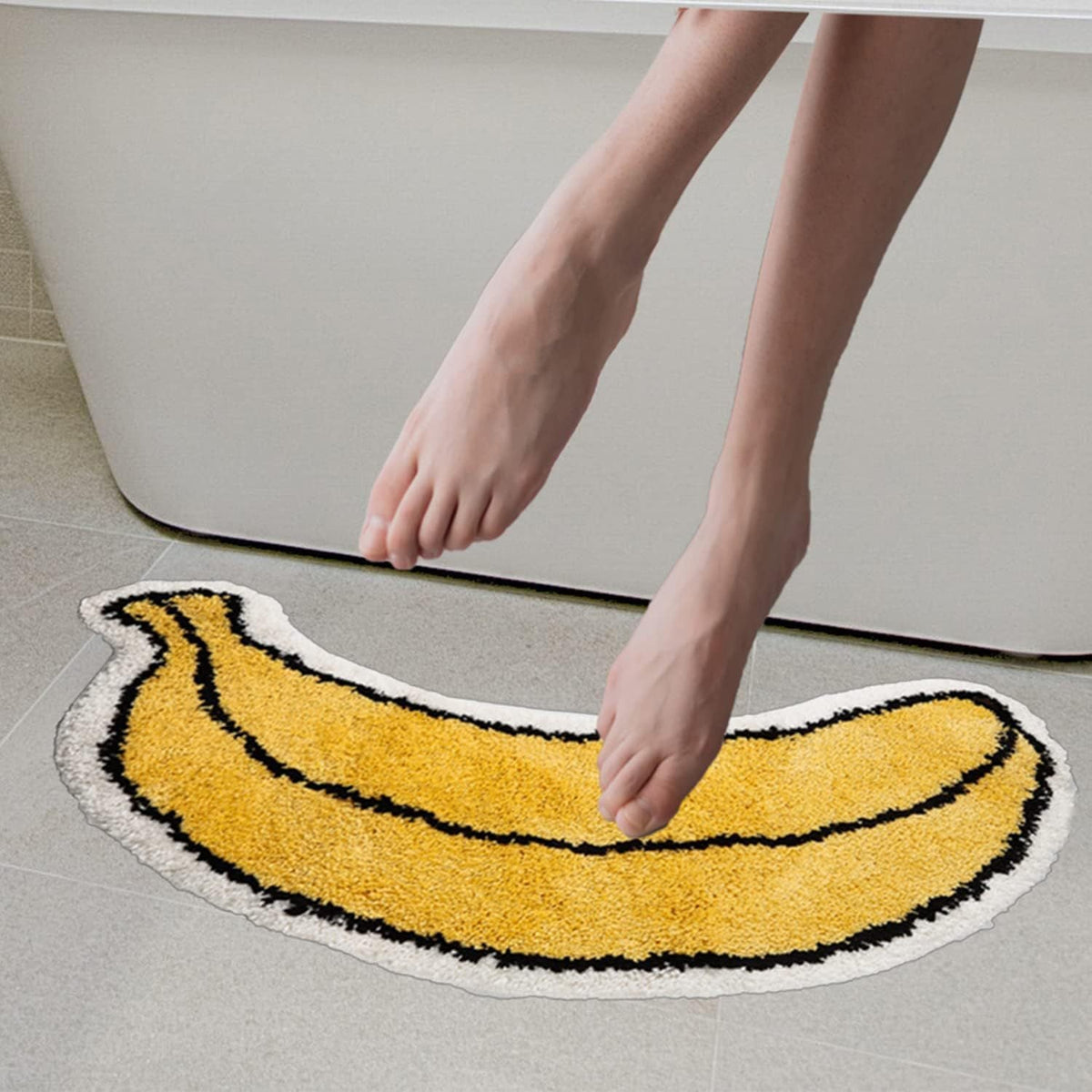 Lemon Slice Shape Bath Mat | Kelmera