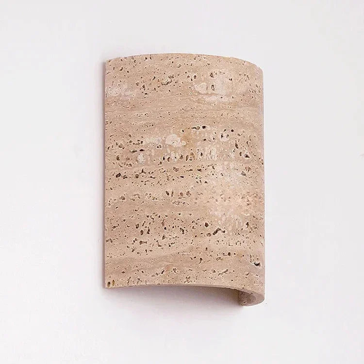 Linvunda Travertine Wall Lamp