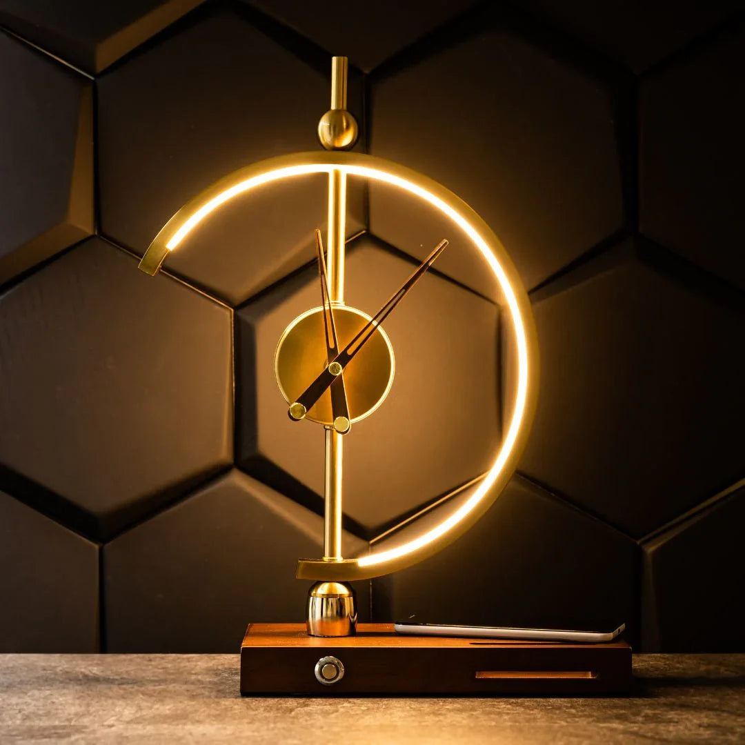 Lortia Clock Lamp (Wireless Charging)