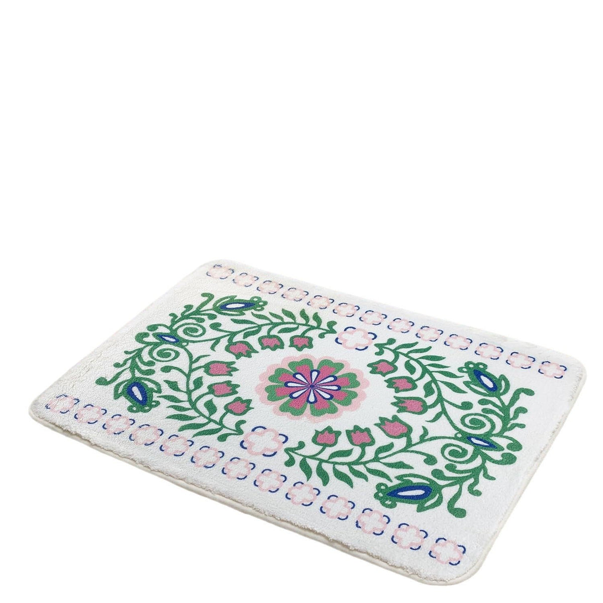 Luxurious Floral Design Bath Mat | Kelmera