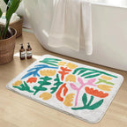 Luxurious Floral Design Bath Mat | Kelmera