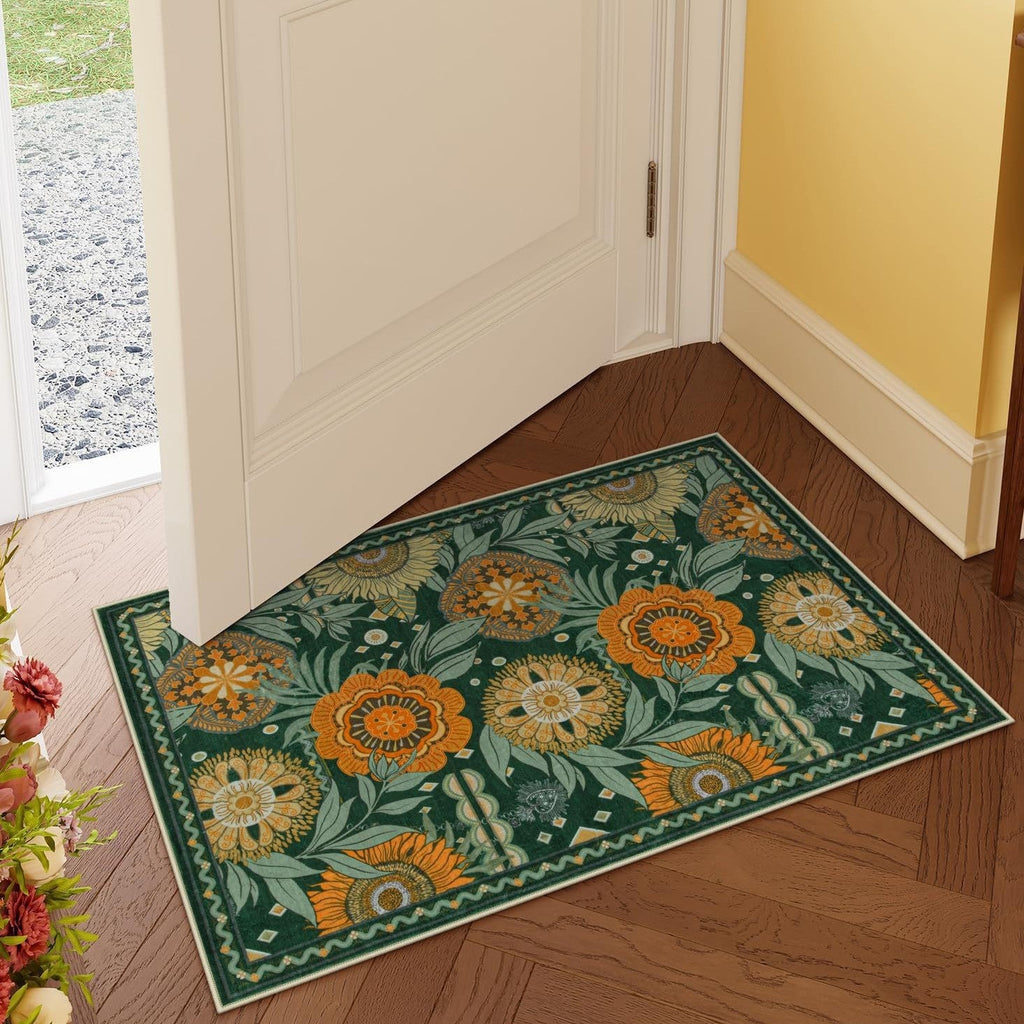 Luxurious Floral Design Bath Mat | Kelmera