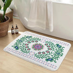 Luxurious Floral Design Bath Mat | Kelmera