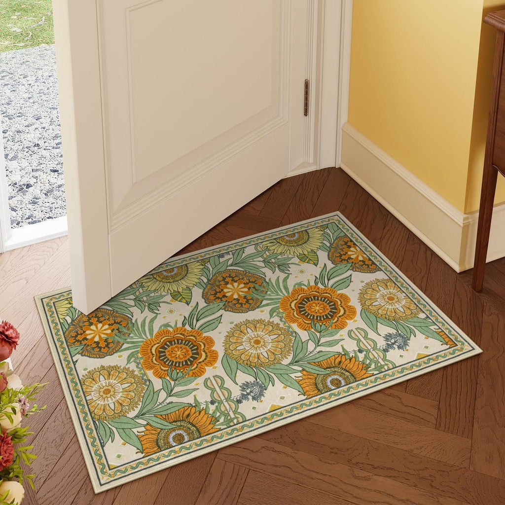 Luxurious Floral Design Bath Mat | Kelmera