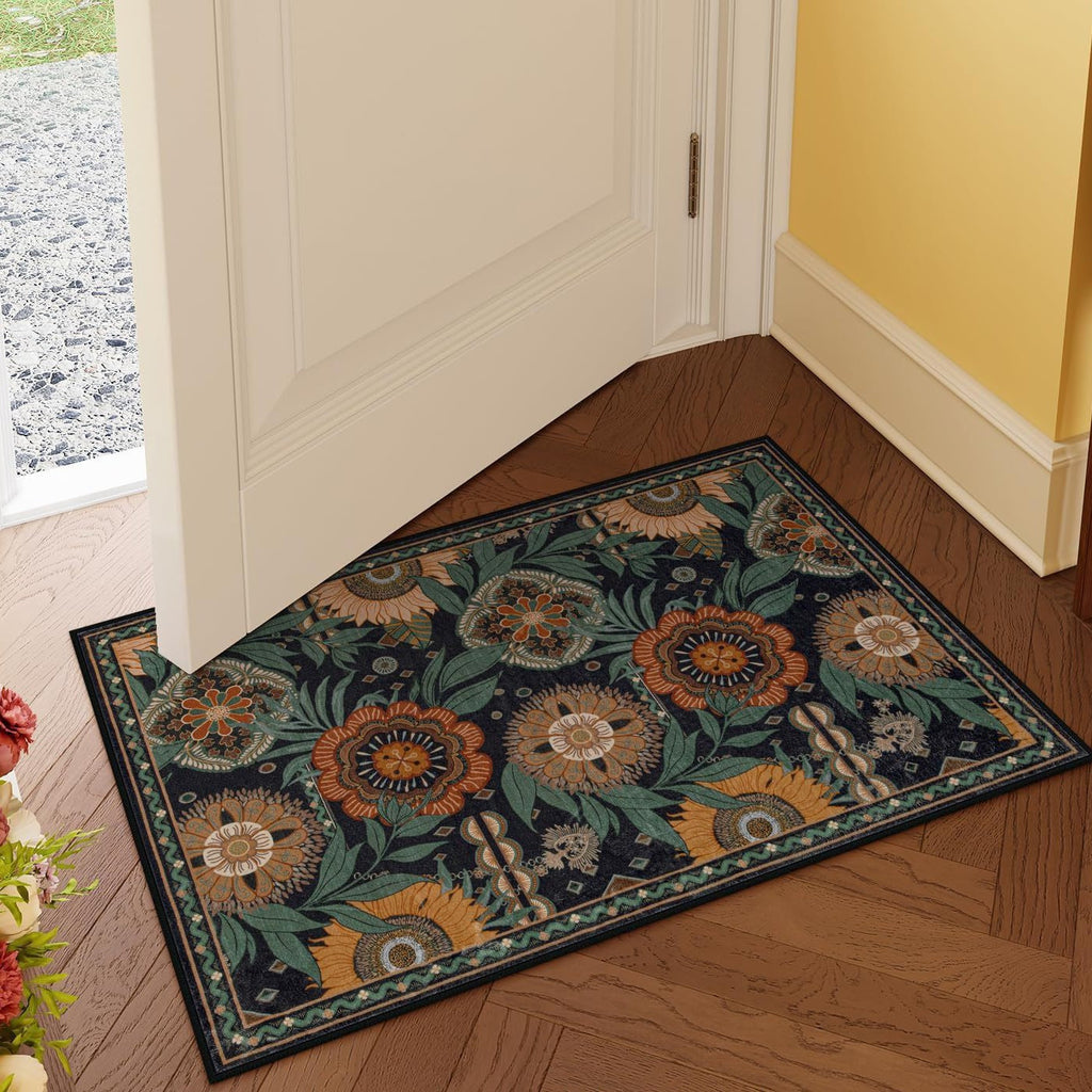 Luxurious Floral Design Bath Mat | Kelmera