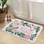 Luxurious Floral Design Bath Mat | Kelmera