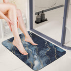 Luxurious Non-Slip Marble Design Bath Mat | Kelmera