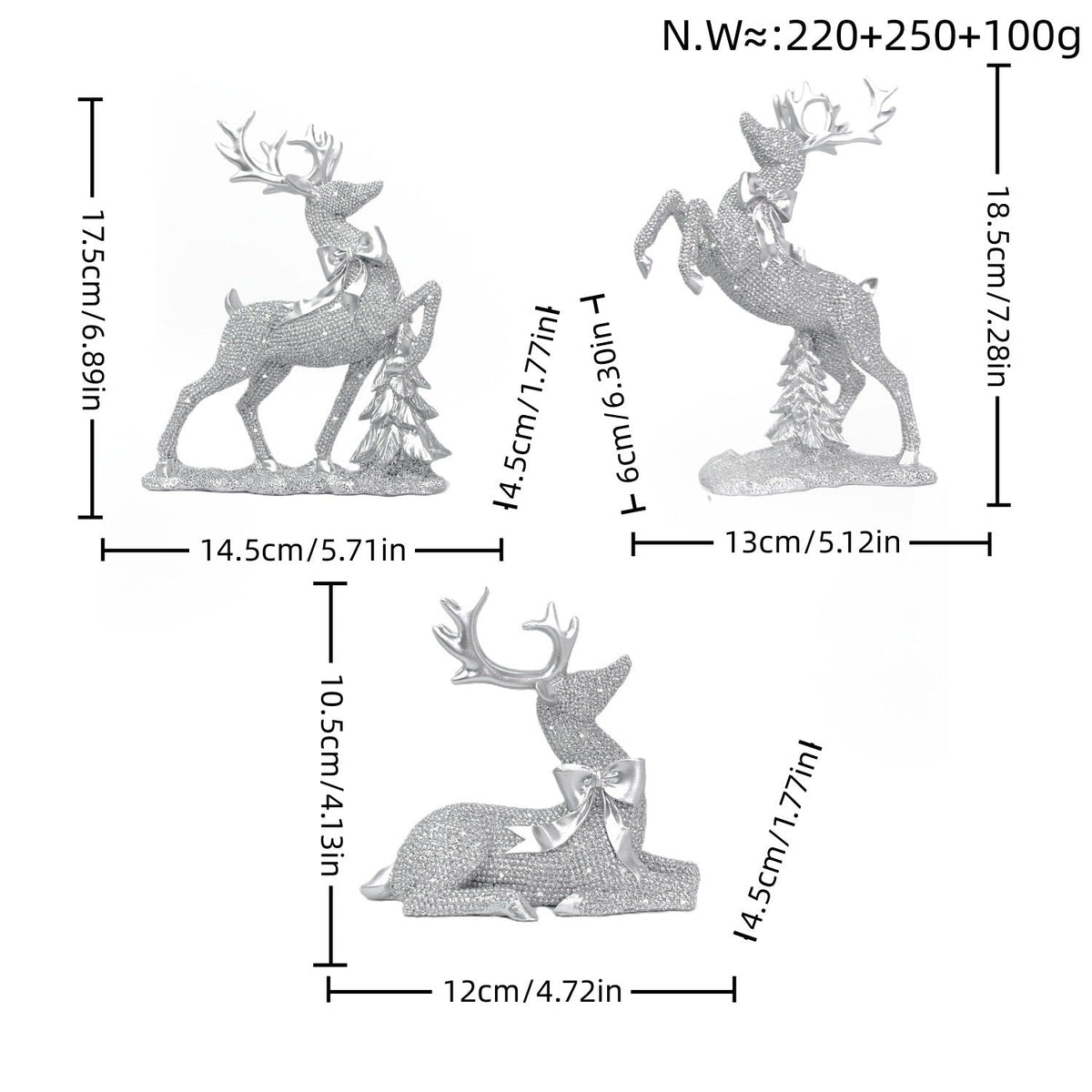 Luxurious Reindeer Sculpture | Kelmera
