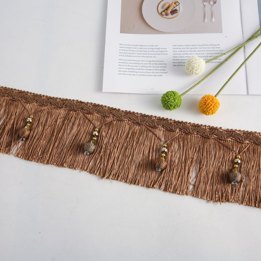 Luxury Fringe Braid with Bead Trim | Kelmera