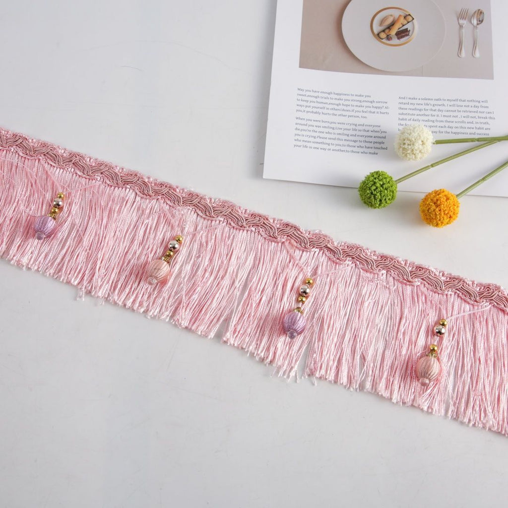 Luxury Fringe Braid with Bead Trim | Kelmera