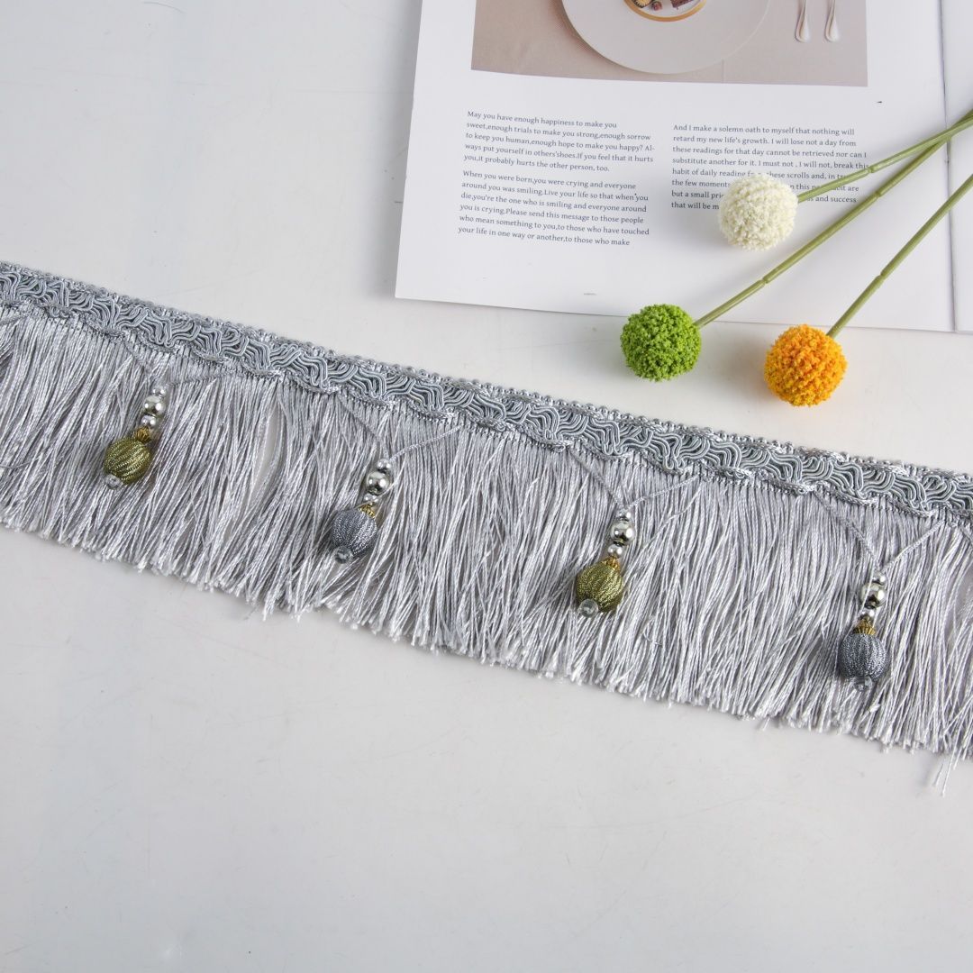 Luxury Fringe Braid with Bead Trim | Kelmera