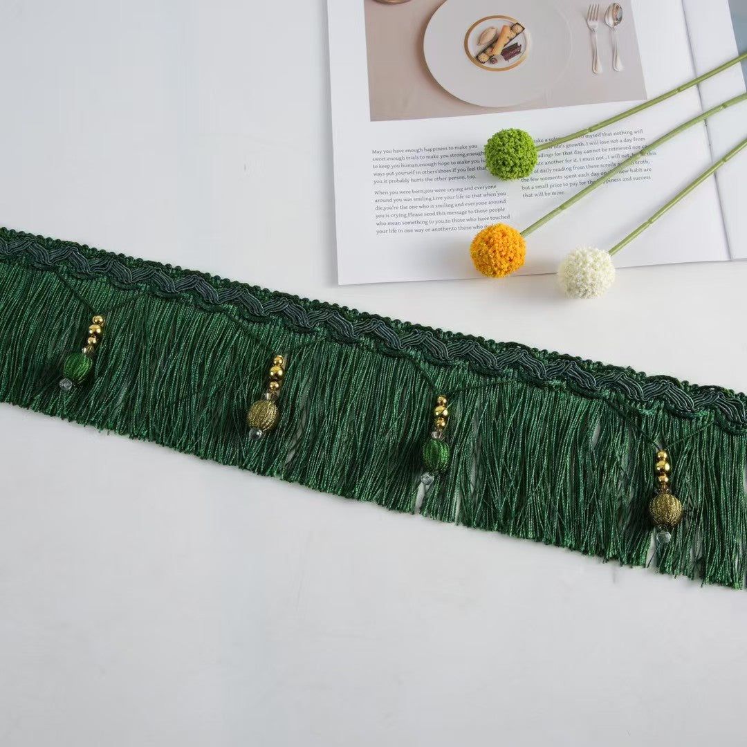 Luxury Fringe Braid with Bead Trim | Kelmera
