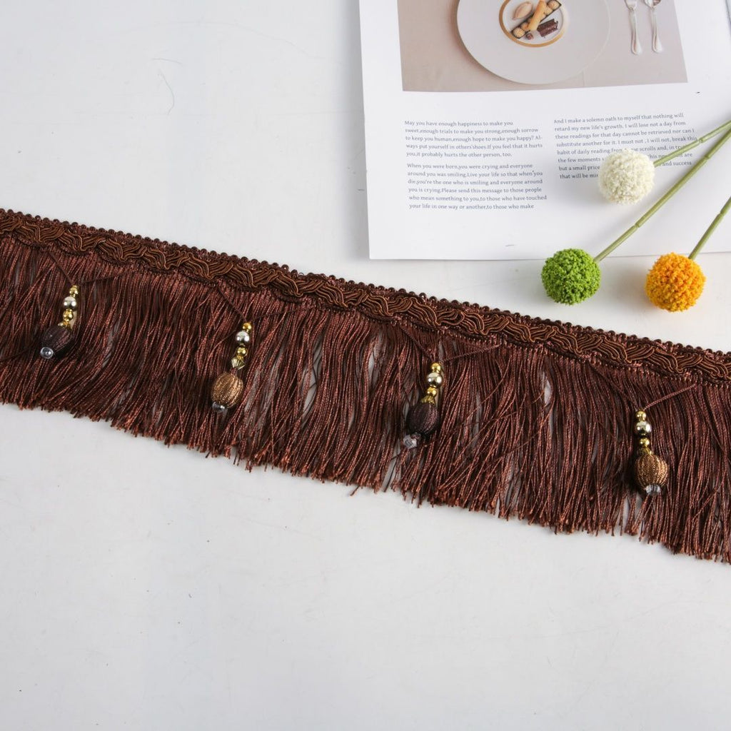 Luxury Fringe Braid with Bead Trim | Kelmera