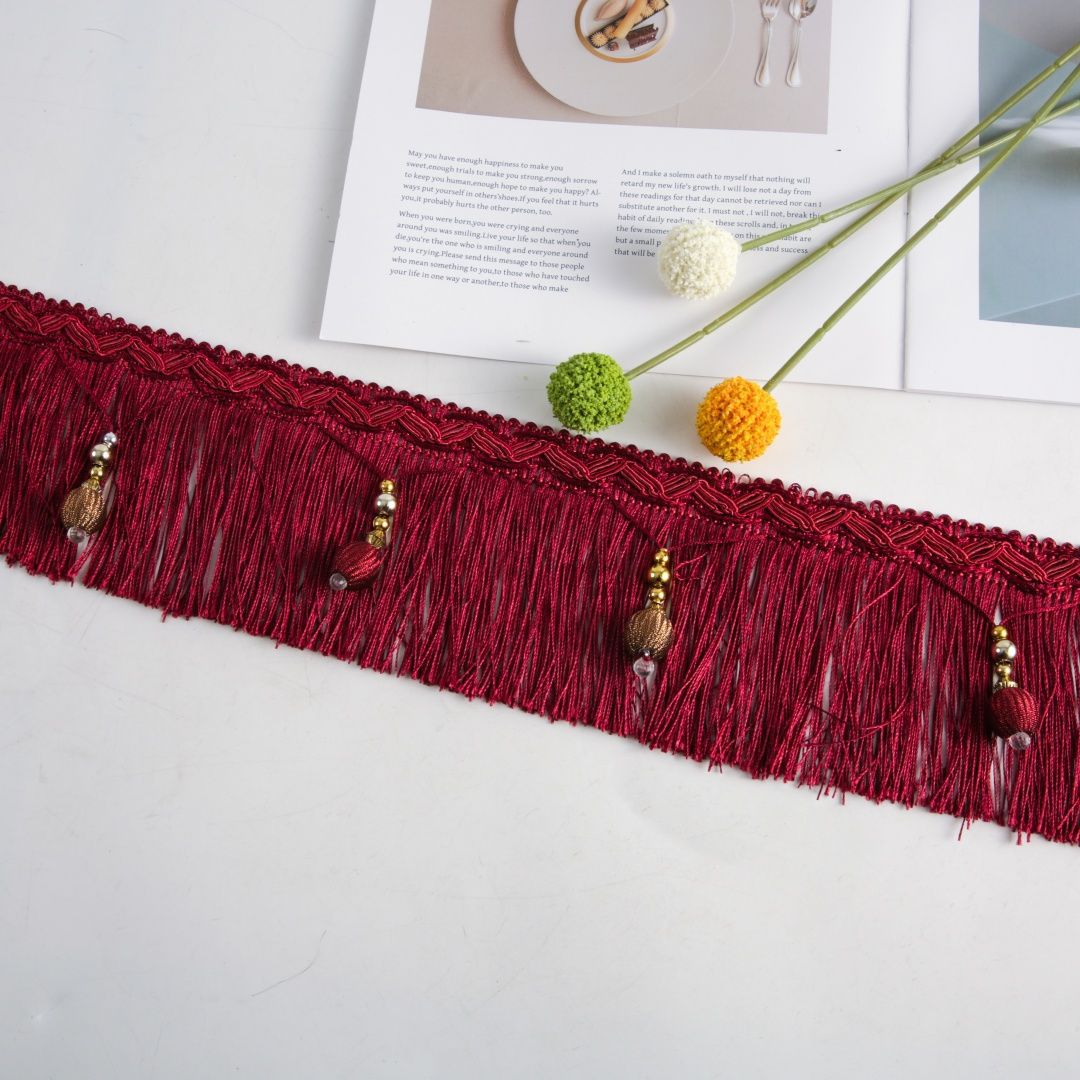 Luxury Fringe Braid with Bead Trim | Kelmera