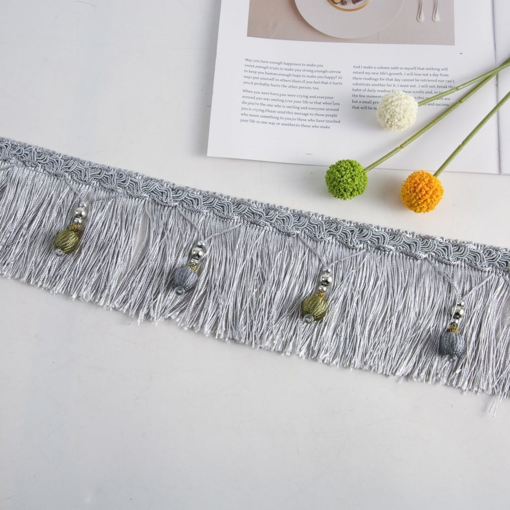 Luxury Fringe Braid with Bead Trim | Kelmera