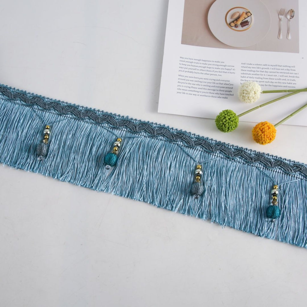 Luxury Fringe Braid with Bead Trim | Kelmera