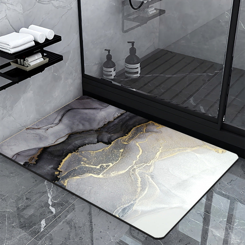 Luxury Marble-Effect Bath Mat | Kelmera