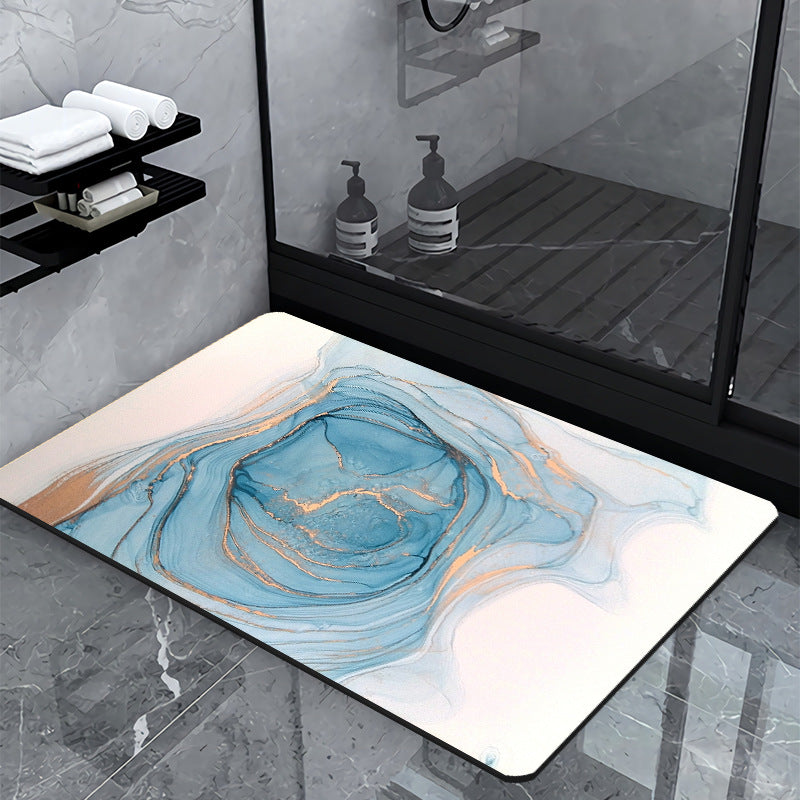 Luxury Marble-Effect Bath Mat | Kelmera