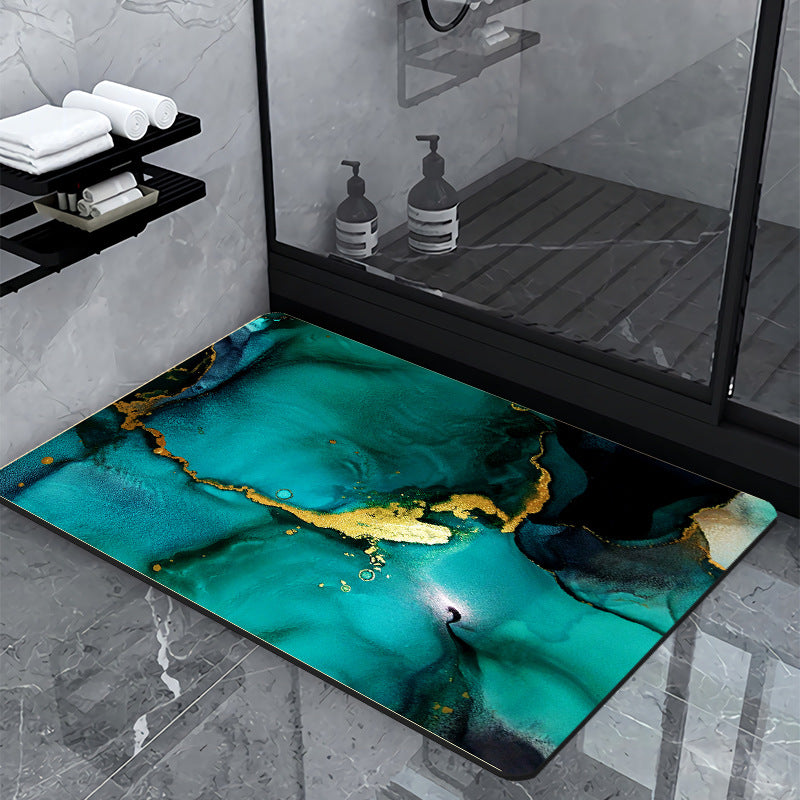 Luxury Marble-Effect Bath Mat | Kelmera
