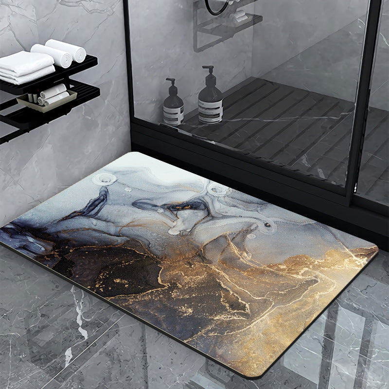Luxury Marble-Effect Bath Mat | Kelmera
