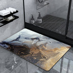 Luxury Marble-Effect Bath Mat | Kelmera