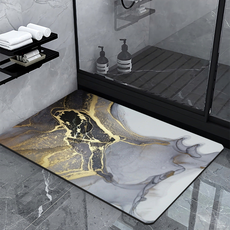Luxury Marble-Effect Bath Mat | Kelmera
