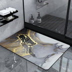 Luxury Marble-Effect Bath Mat | Kelmera