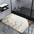 Luxury Marble-Effect Bath Mat | Kelmera