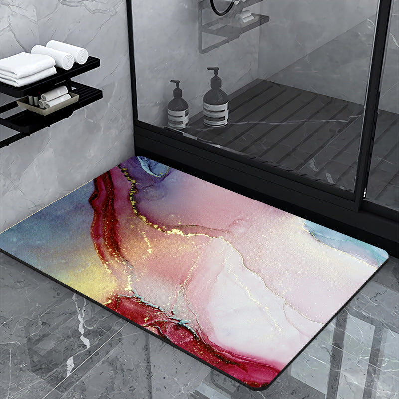 Luxury Marble-Effect Bath Mat | Kelmera