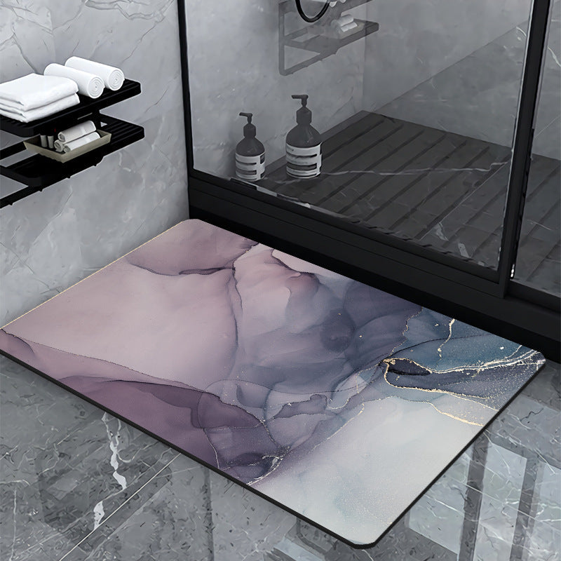 Luxury Marble-Effect Bath Mat | Kelmera