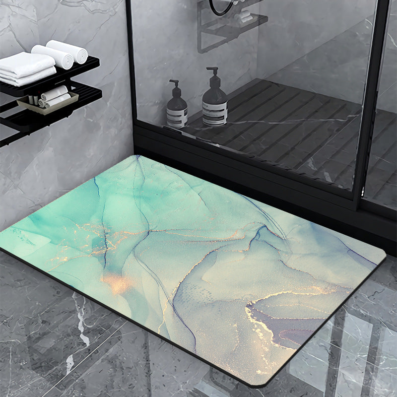 Luxury Marble-Effect Bath Mat | Kelmera