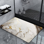 Luxury Marble-Effect Bath Mat | Kelmera