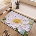 Luxury Textured Floral Bath Mat | Kelmera