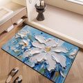Luxury Textured Floral Bath Mat | Kelmera