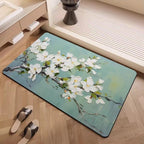 Luxury Textured Floral Bath Mat | Kelmera