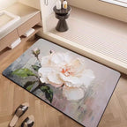 Luxury Textured Floral Bath Mat | Kelmera