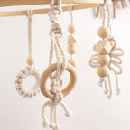Macrame Baby Mobile with Natural Beads | Kelmera