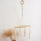 Macrame Baby Mobile with Natural Beads | Kelmera