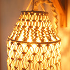 Macrame Bohemian Hanging Pendant Light Shade | Kelmera