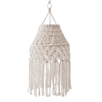 Macrame Bohemian Hanging Pendant Light Shade | Kelmera