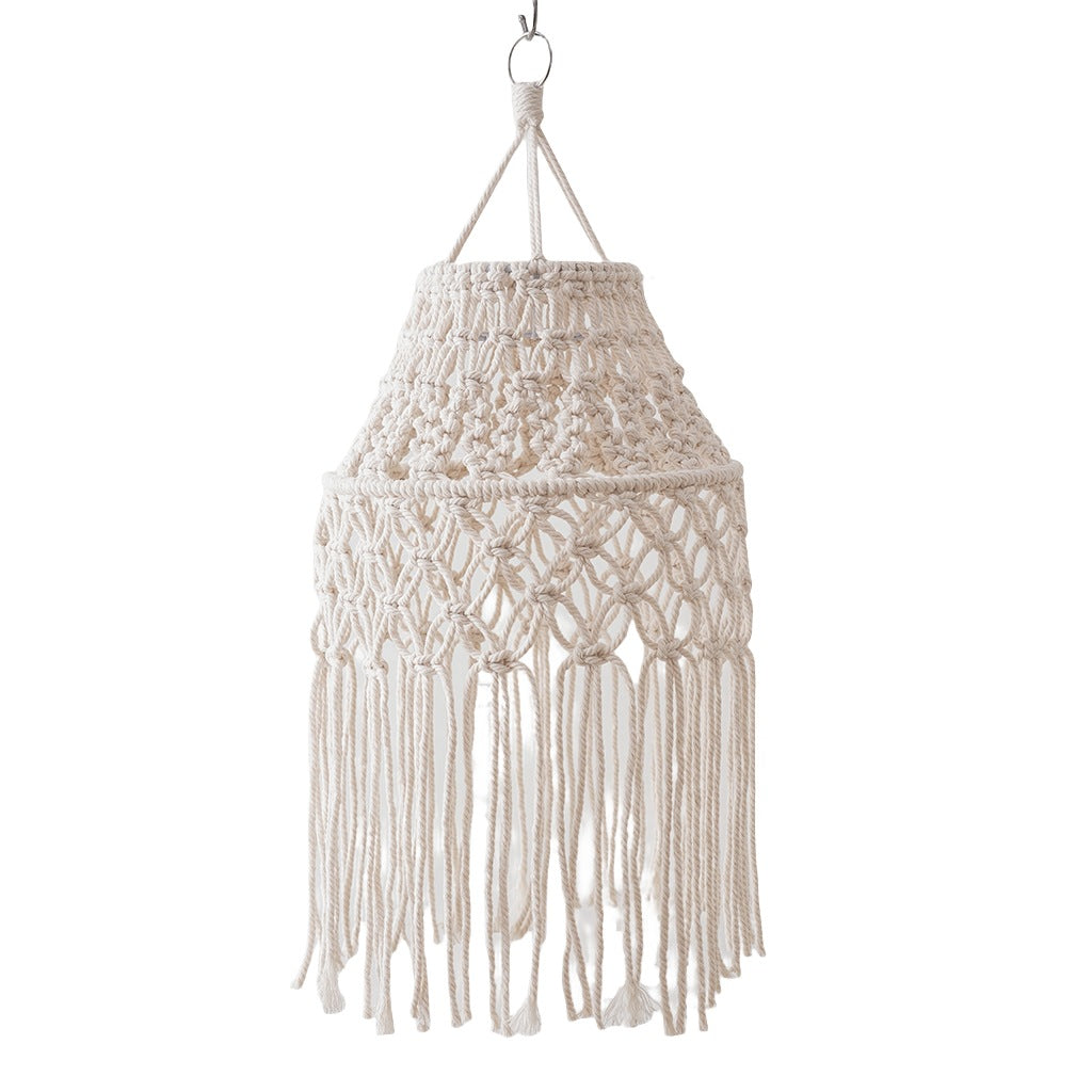 Macrame Bohemian Hanging Pendant Light Shade | Kelmera